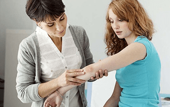 Examination by a doctor